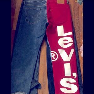 Levi Dem with logo on the back
